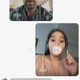 Screenshot of Wristcam's messenger app